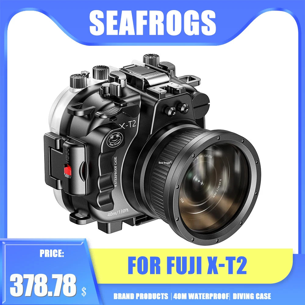 

Seafrogs Scuba Diving Camera Case Cover For Fuji X-T2 Underwater Photography Equipment Waterproof Camera Housing 16-50m/18-55m