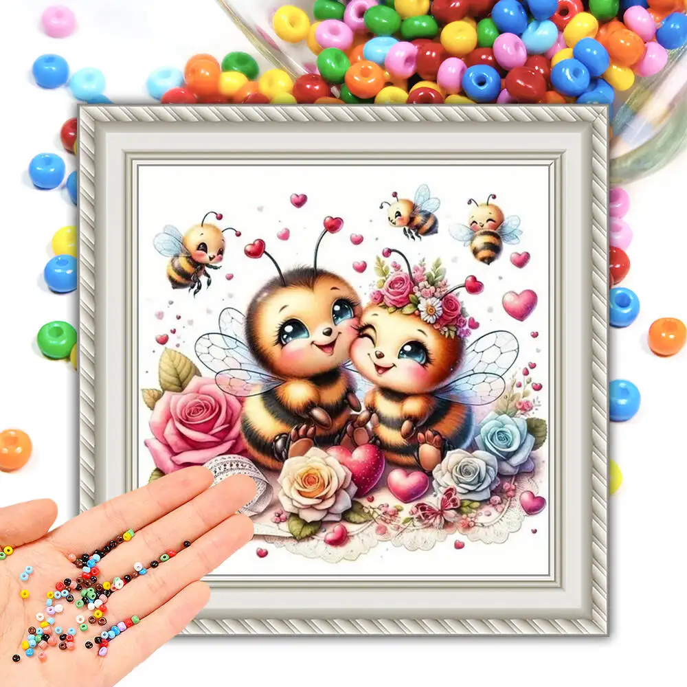 Conjuntos de bordado de cuentas DIY, Kit de punto de cruz de 11CT con diseño de búho y Animal, suministros de costura de ilustraciones de dibujos animados, regalo de decoraciones navideñas para Halloween