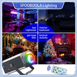 16 Patterns Disco Ball Light With Remote Control for Home Party Christmas Decoration Light Stage Effect DJ Light Sound Activated