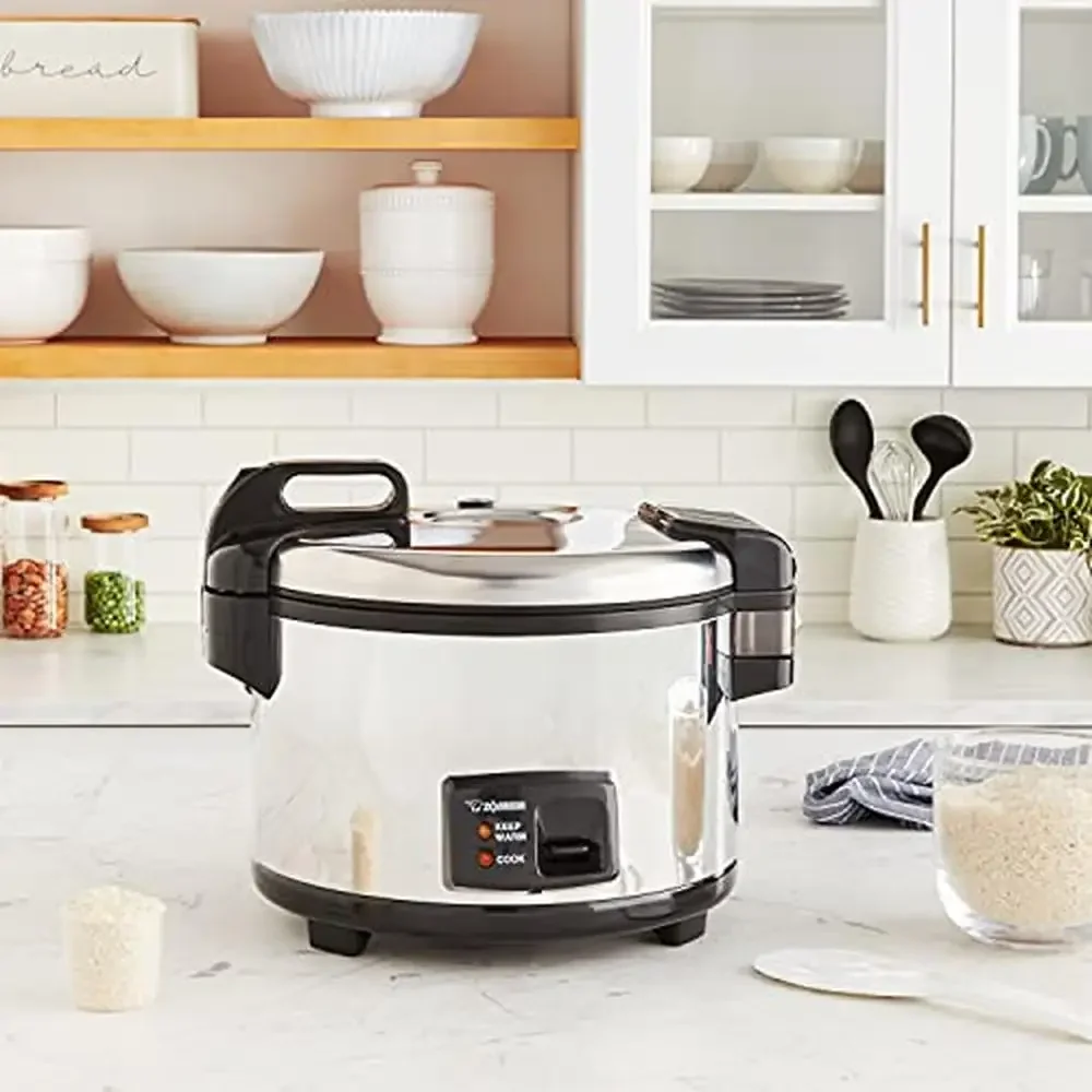 20-Cup Rice Cooker & Warmer 7.5lb Capacity Fast Meal Prep Auto Keep Warm Easy Operation Nonstick Pan cETLus & NSF Certified