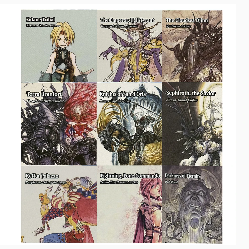 

Карты «сделай сам» на заказ FCA сквозь века Zidane Tribal Blessing of the Oracle Stay with Me Lightning Lone Commando Tidus