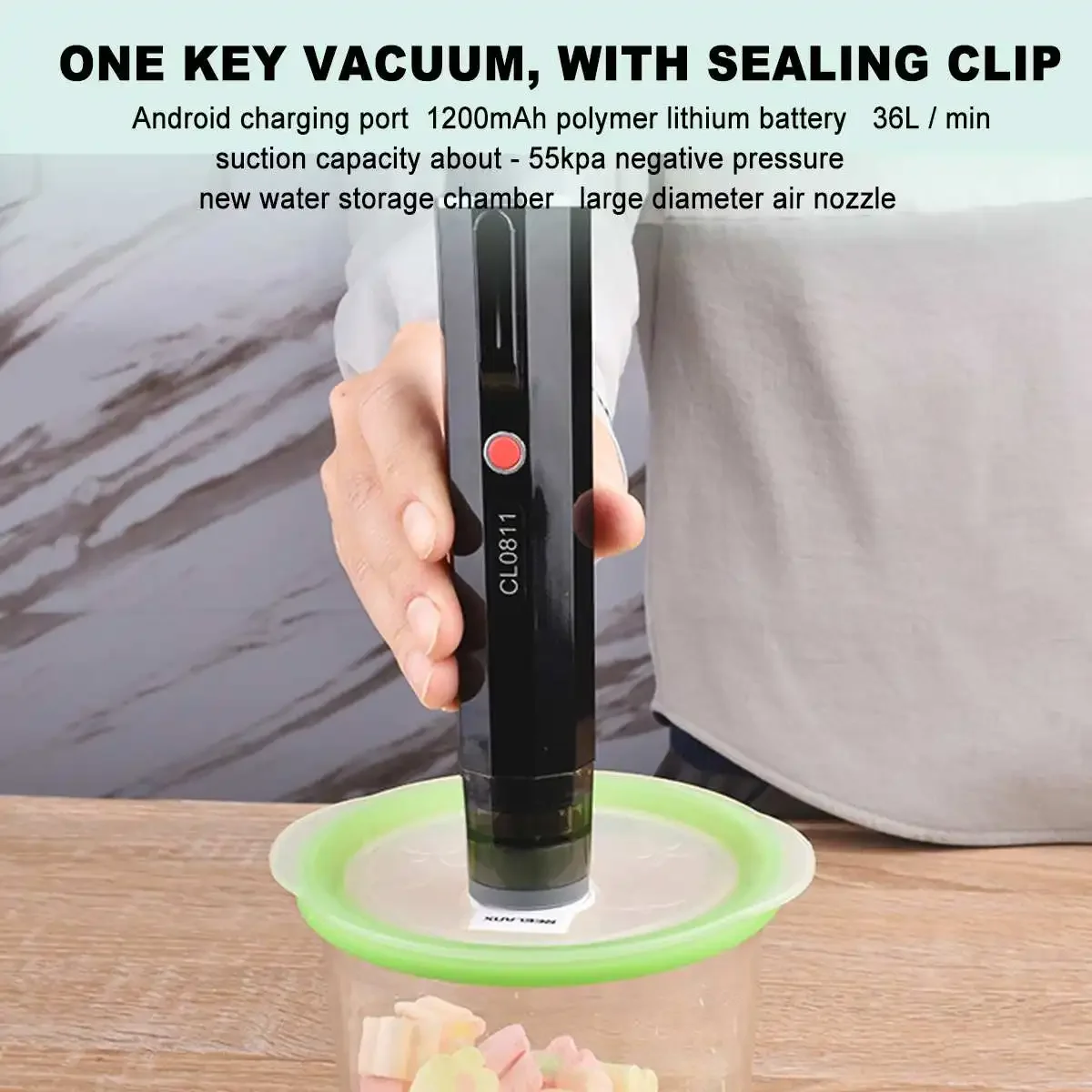 Electric Vacuum Storage Pump for Travelling Home Clothes Food Saver Vacuum Bags Sealer Machine Mini Bag Sealer Packing Bags
