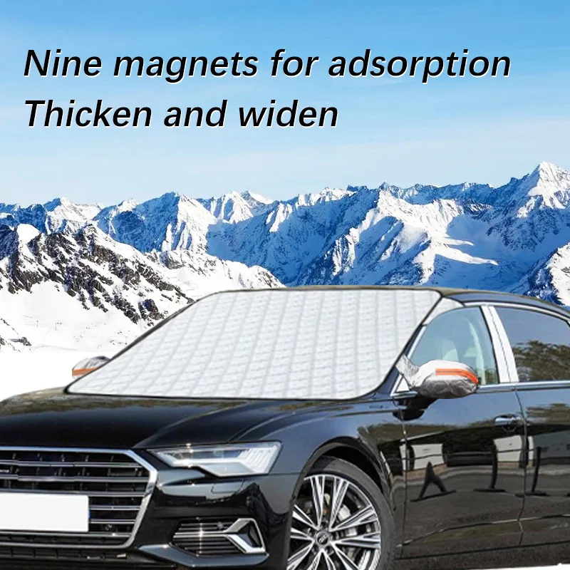 

Magnetic Car Windshield Snow Cover Winter Ice-Frost Guard Sun Shade Protector For Audi A6L 2005-2024 Exterior Accessories