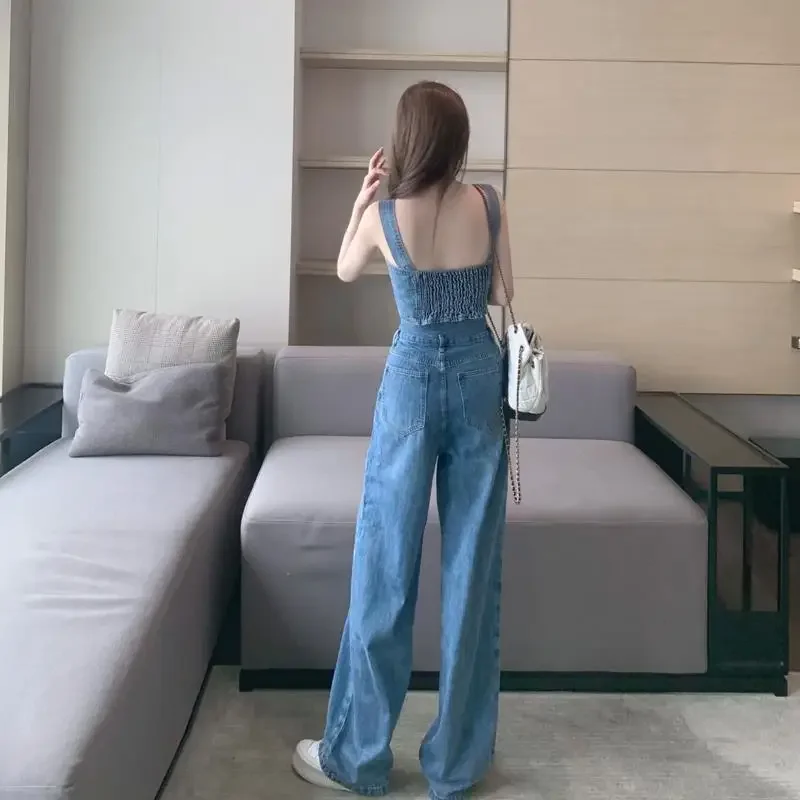 Wide Leg Ladies Trouser Chic and Elegant Comfortable Outfit Korean Style Cheap Promotion Groups of Women's Pants Two Piece Set