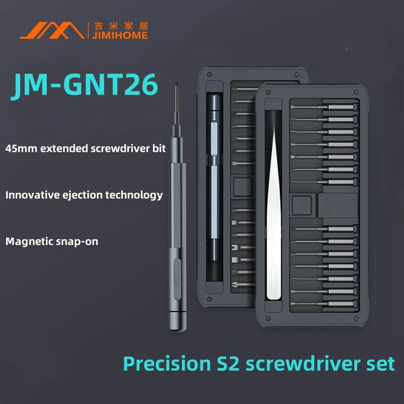 JIMIHOME Precision S2 Screwdriver Set 26 IN 1Professional Phone Dismantling Tool Glasses, Watches, Mobile Phone Repair Kit GNT26