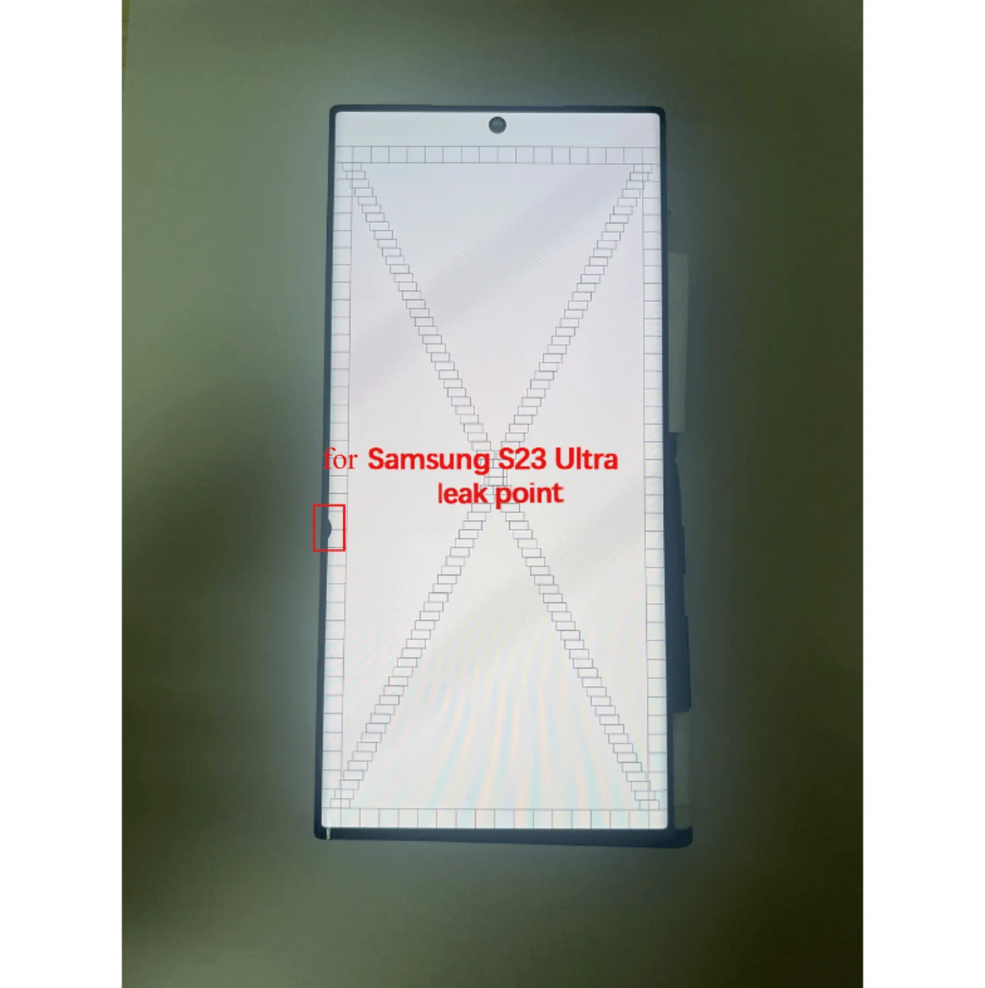 Met Dot, geschikt voor Samsung Galaxy S23 Ultra LCD S918 S918F S918U AMOLED-scherm, vervangend LCD-display, defect.