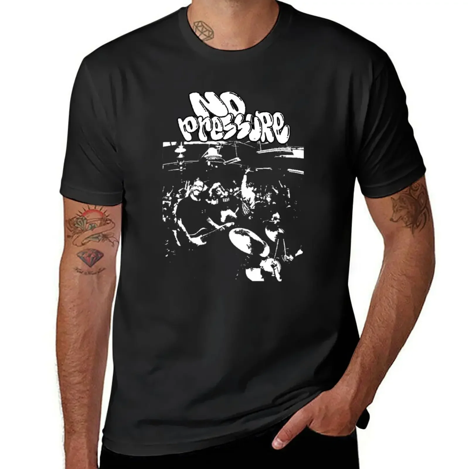 FAN ART NO PRESSURE PUNK LIVE T-Shirt cheap stuff vintage graphic tee anime clothes oversizeds t shirt men 100℅ cotton