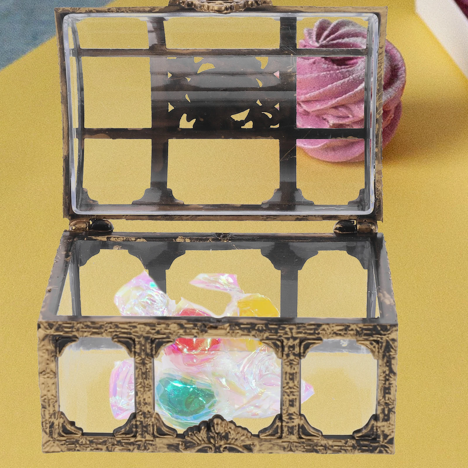 

12 Pcs Candy Box Treasure Chest Party Boxes Wedding Container Containers Favor Small Plastic Reusable Goodie Banquet
