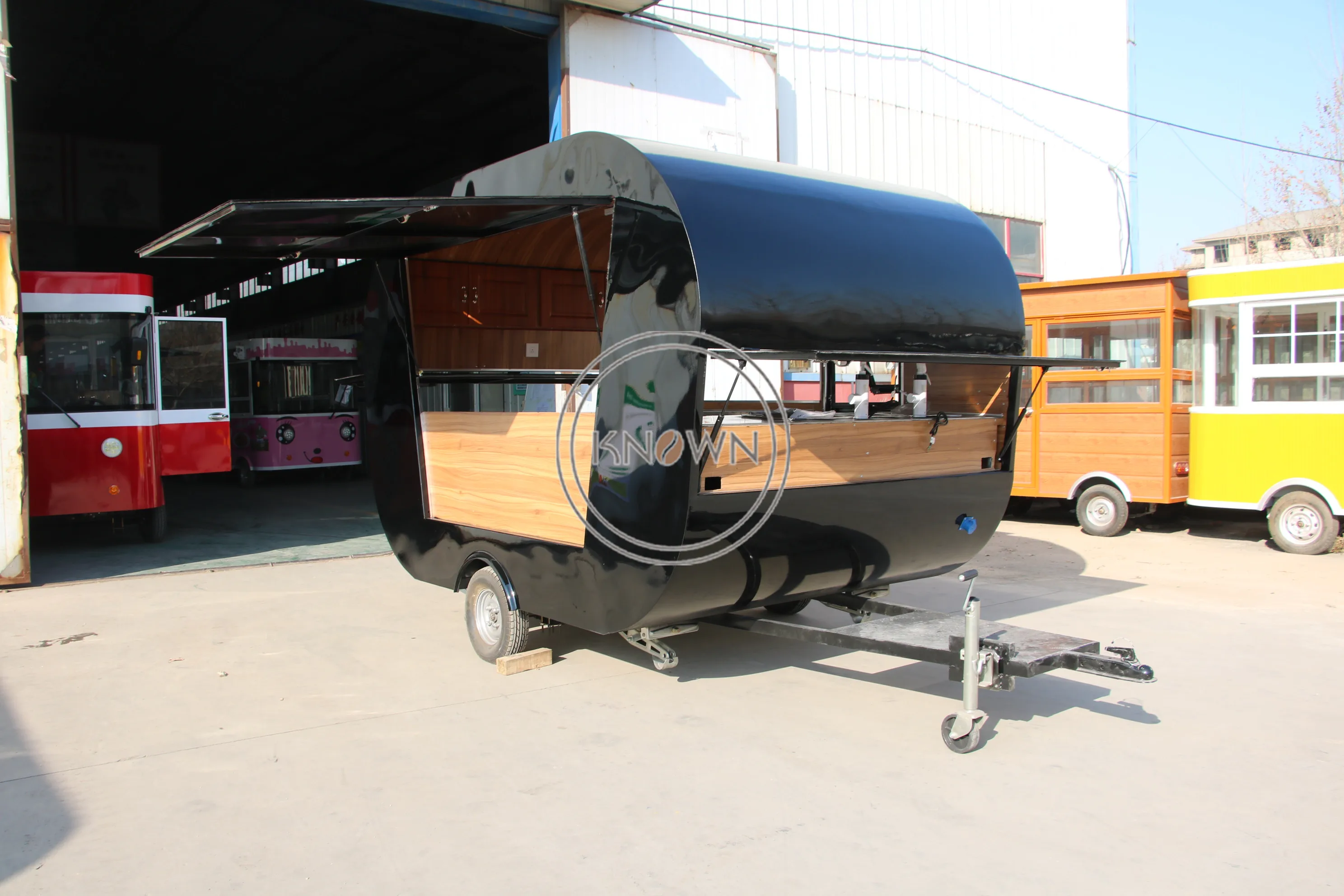 Vending Car Mobile Fast Food Truck Street Mobile Food Cart Outdoor Kitchen Food Catering Trailer with Cooking Equipment