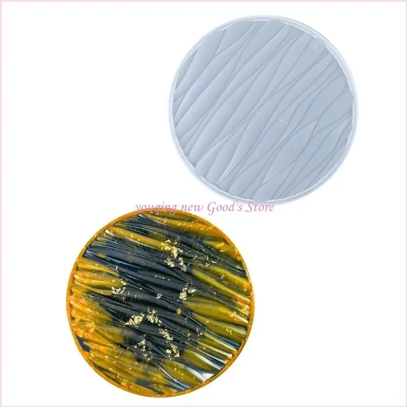 

57QA Versatile Silicone Teas Cup Mat Mold for Making Trays Coasters and Fruit Plates