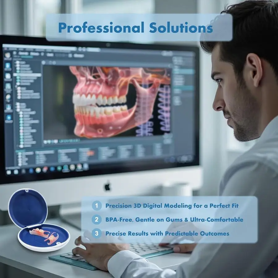 مجموعة استبدال الأسنان الشخصية القابلة للإزالة المخصصة لأطقم الأسنان المفقودة بفجوة 3 أسنان #5