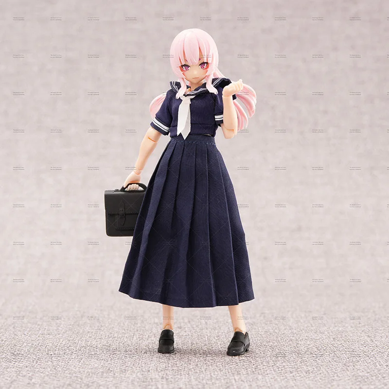 99S-Gel05 1/12 귀여운 달콤한 선원 유니폼 시리즈 탑 플리츠 스커트 의류 세트 6in Azone Azone 모바일 슈트 소녀 액션 피규어