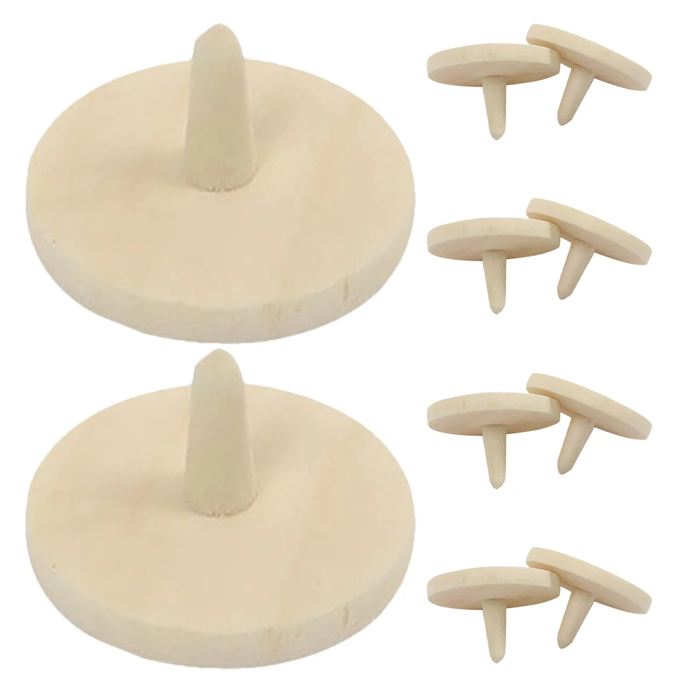 

10pcs Wooden Golf Ball Markers Reusable Round Positioning Tools Natural Design Golf Accessories Kit Putting Alignment Tool