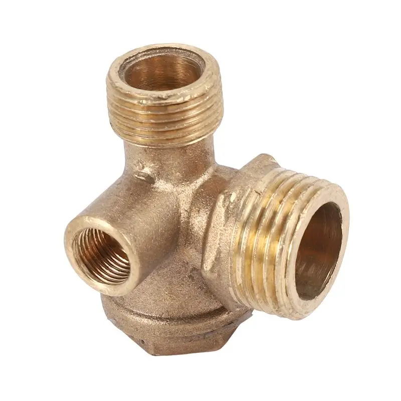 [A93Z!】 1 Three-Way Air Compressor Check Valve Direct Connection Air Compressor Check Valve,Valve Port: 20Mm 16Mm 10Mm