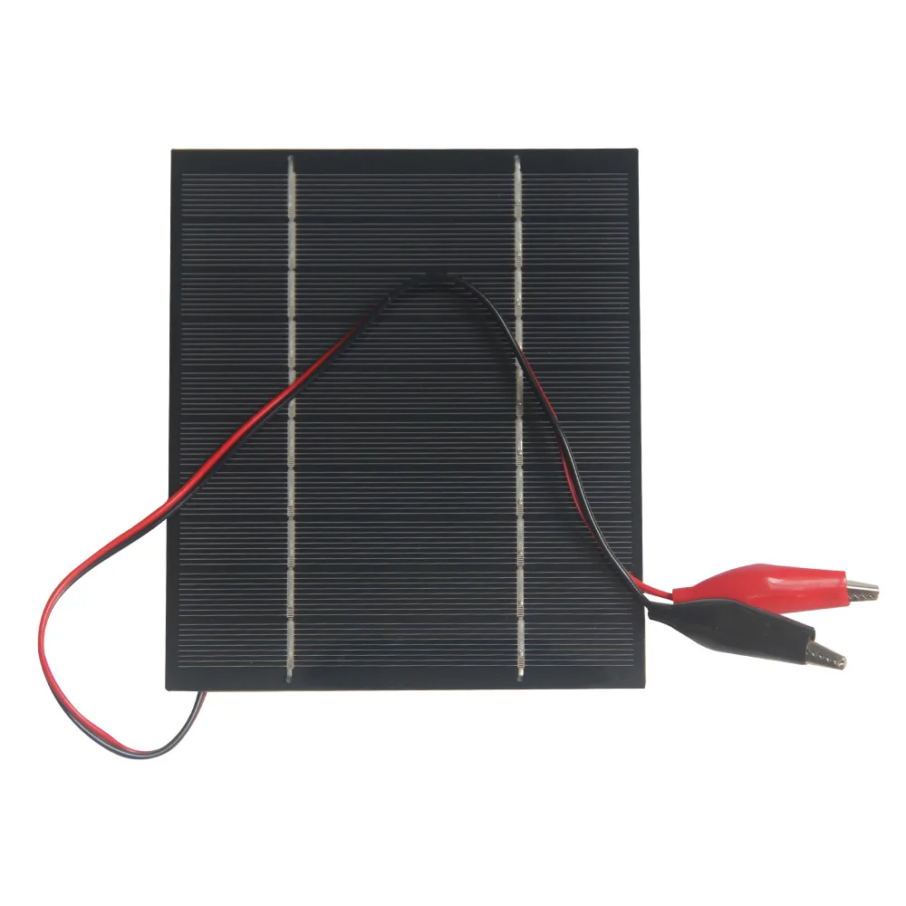 Solar Panel 5W 5V with Tiger Trap Monocrystalline Solar Cells for Pet Exhaust Fan 3.6-5V Electronic Toys Charging 130*150MM