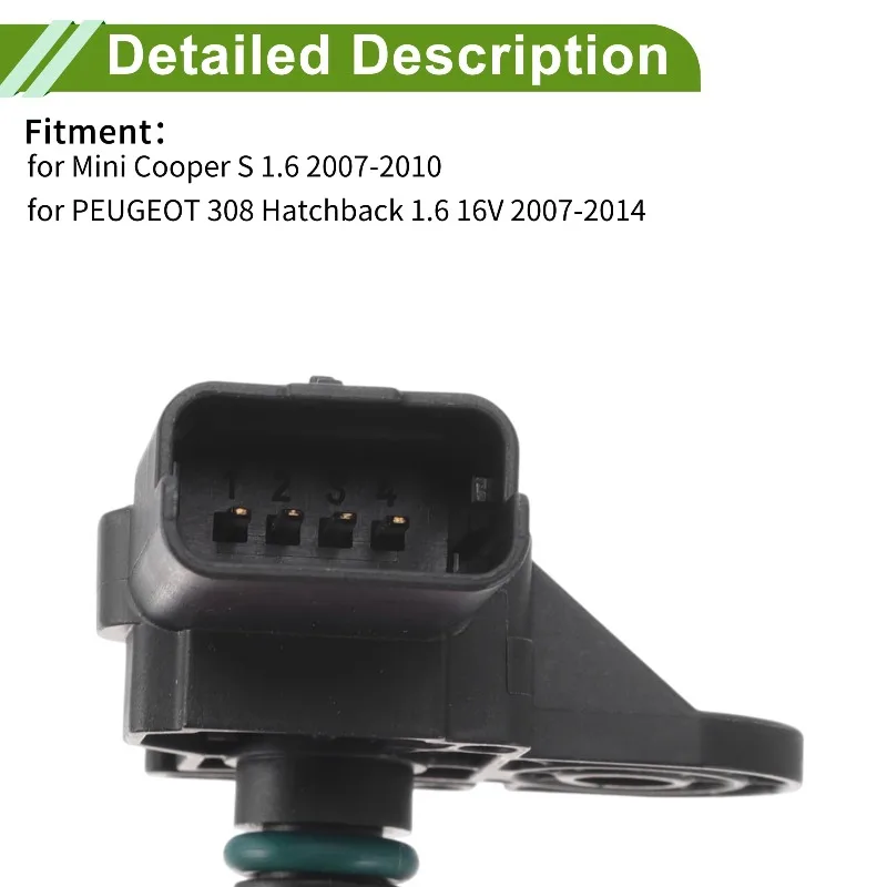 0261230134 sensor de pressão absoluta do coletor de mapa para bmw mini r56 clubman r55 r57 cooper 1.6l l4 2006-2014 novo