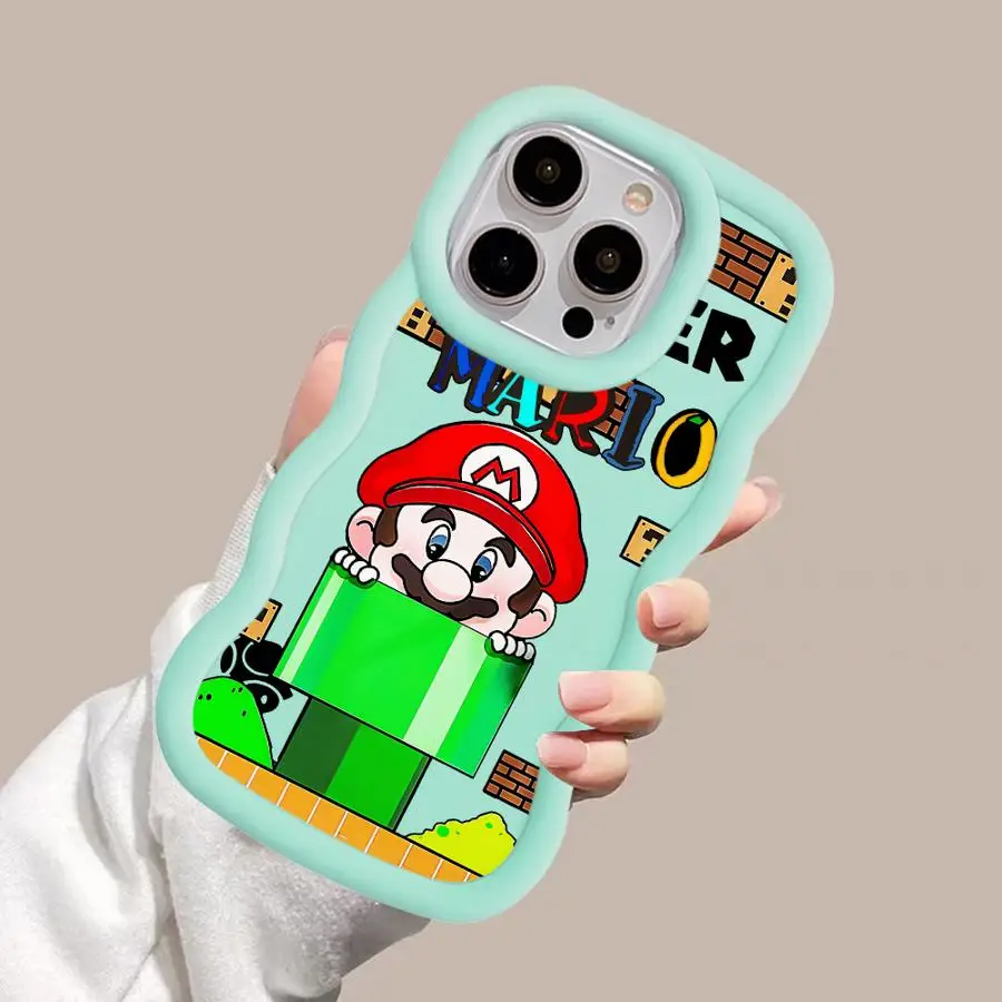 Custodia morbida in TPU con personaggi dei cartoni animati per iPhone 16e 16 15 14 Pro Max 14 15 16 Plus