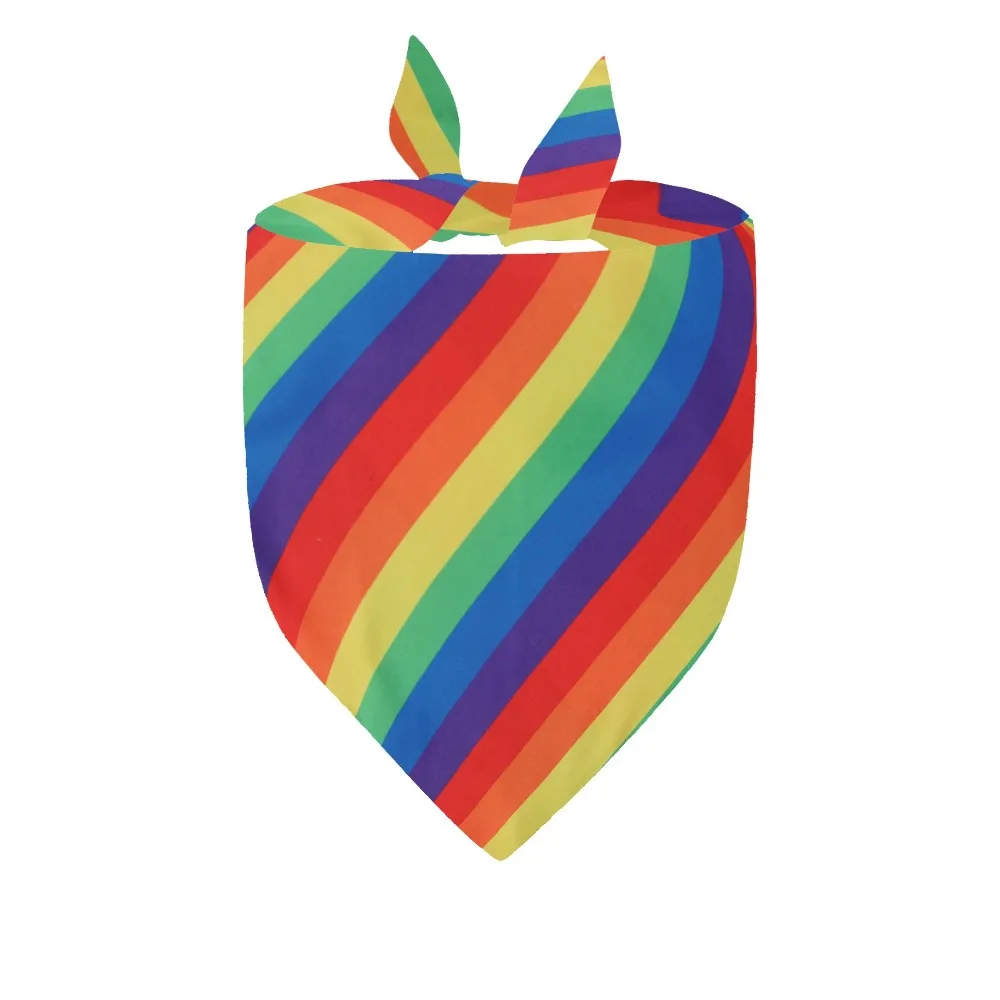 

Headband Coloured Rainbow Hair Tie Fashion Hair Hoop Girls Hair Rings Striped Tropical Style Dog Bandanas Scarf Party