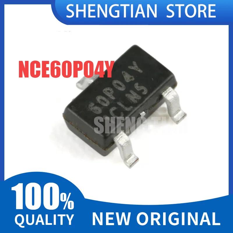 20PCS NCE60P04Y SOT-23 60P04Y NCE60P04 4A 60V 1.5W P-Channel Enhancement Mode Power MOSFET SMD Transistor