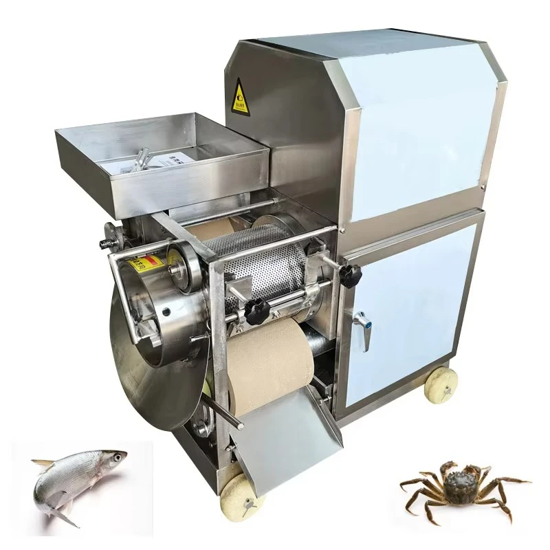 Commercial automatic shrimp shell milkfish separator, bone remover, fish bone removal crab meat fish film remover