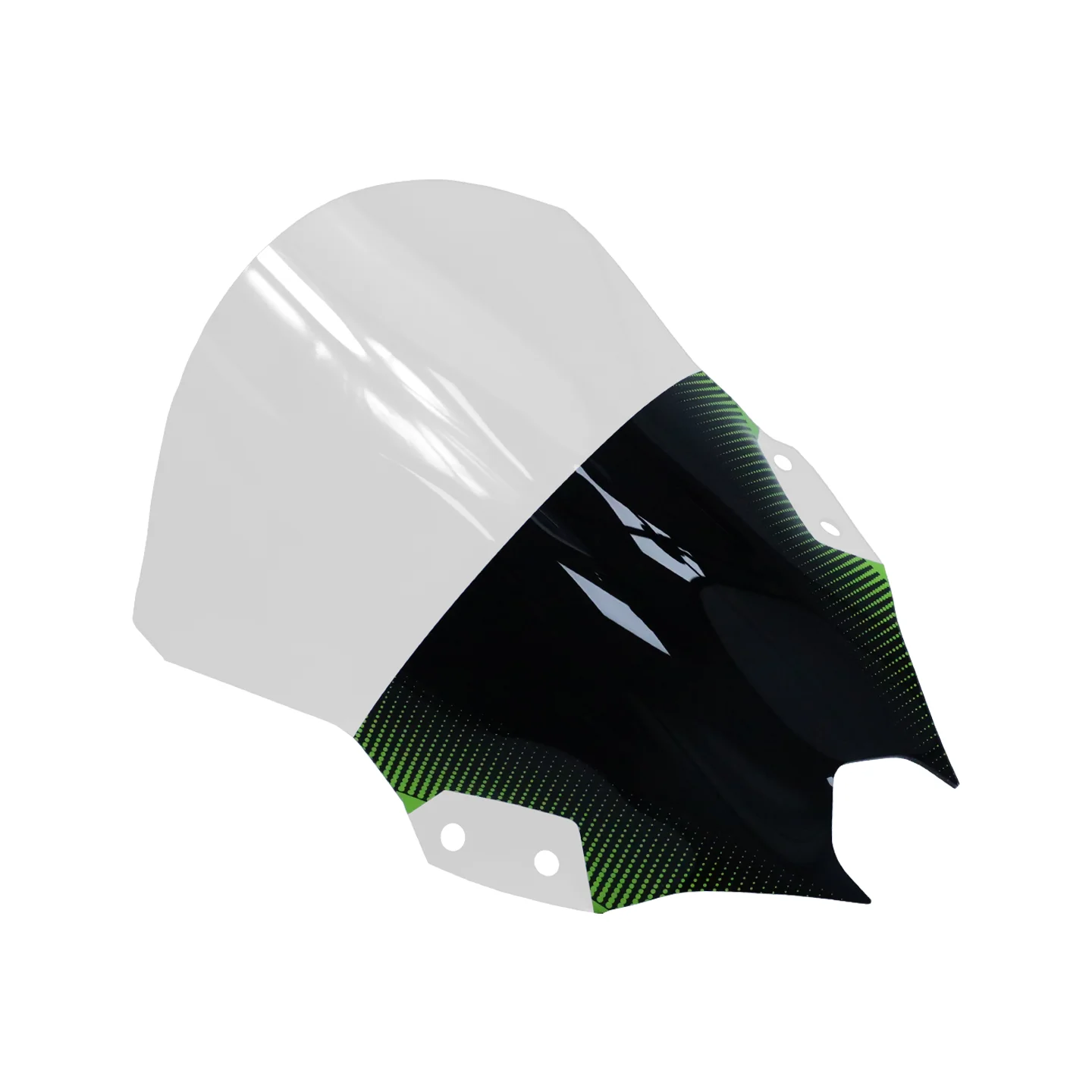 الزجاج الأمامي للدراجات النارية Kawasaki Ninja 500 Ninja500 SE فقاعة مزدوجة الزجاج الأمامي Ninja500 الزجاج الأمامي منحرف الرياح 24-25 #6