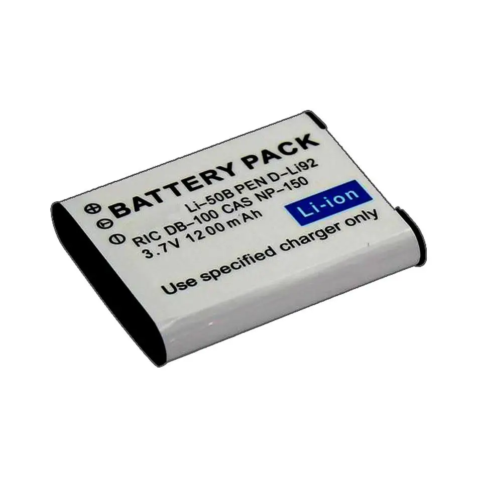 Li-50B Battery For Olympus Mju 1020 SP-800UZ Stylus 1010 u 1010 U6010 U6020 For Pentax XZ-1 SP-800UZ For Ricoh CX3 CX4 D-LI92