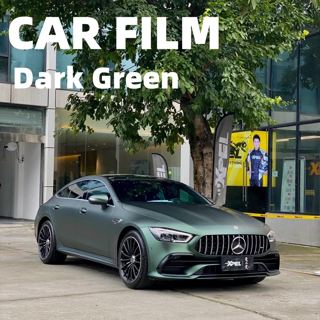 Dark Green Car Film Waterproof Highest Quality Full Vehicle Coverage Vinyl Wrap Vehicle Wrap Car Decoration 1.52*17M