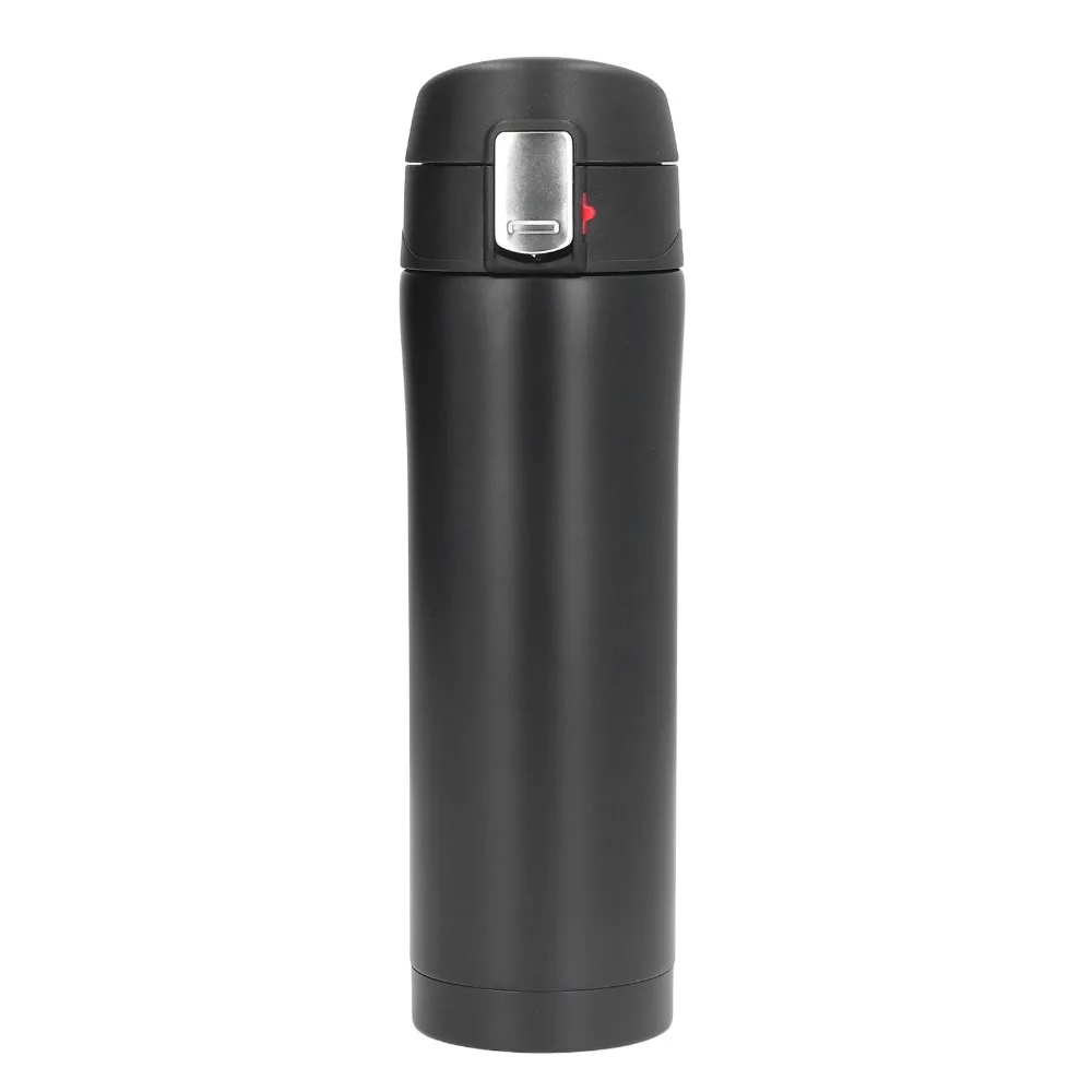 Rustless Bounce Lid Tumbler One Click Open Leakproof Lock Lock Buckle Cup 500Ml Vacuum Inner Travel Mug Office Daily