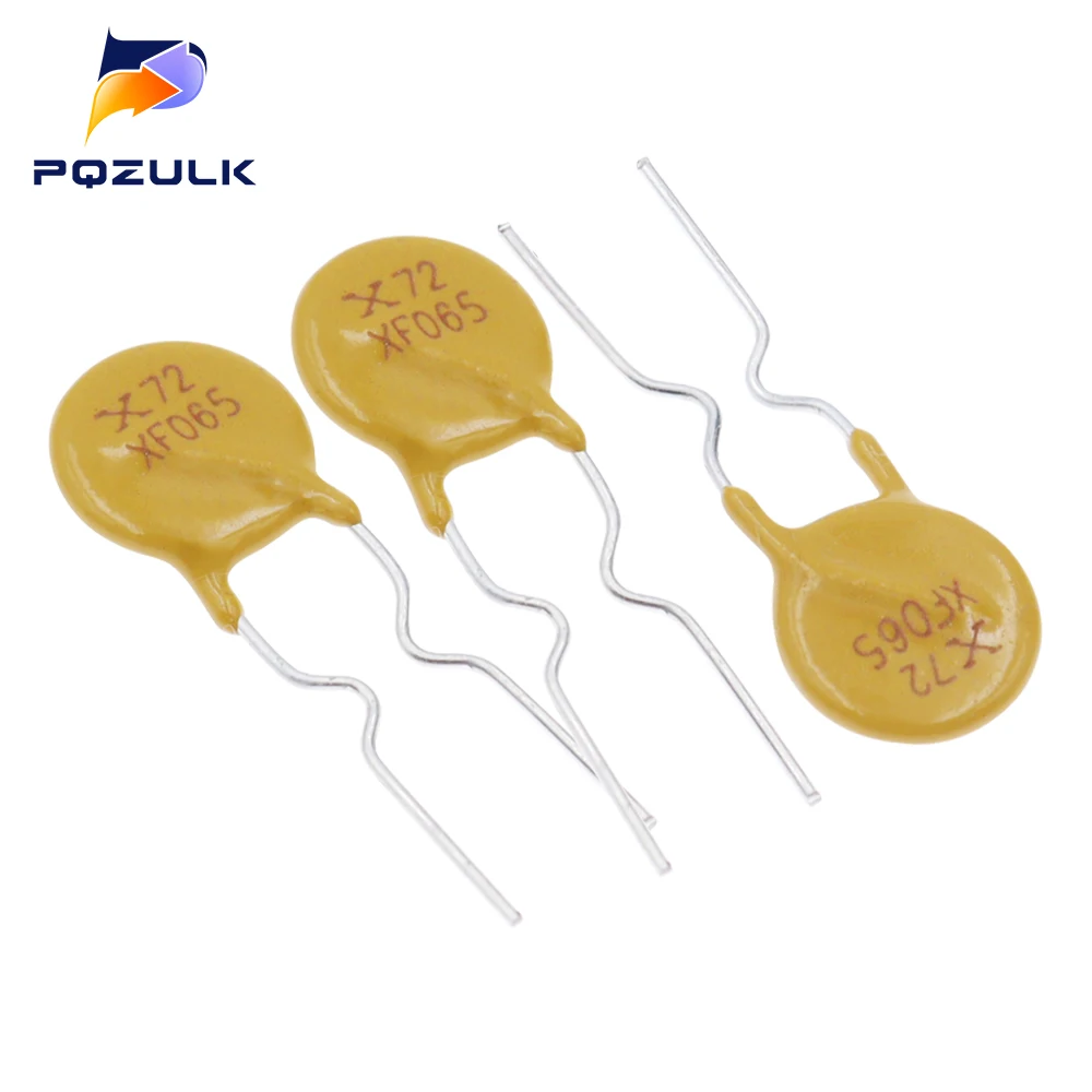 20PCS PPTC resettable fuse RXEF065 XF065 Pitch 5mm 72V 0.65A 650MA