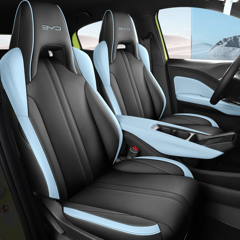 For BYD Seagull Autocovers Car Seat Cover Artificial Leather Customize Full Covered Front Rear Full Complete Set
