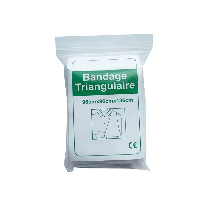 10Pcs Outdoor Emergency Self-rescue Survival Triangular Bandage Bandaging Bandage Hemostatic Non-woven Fabric 96x96x136cm