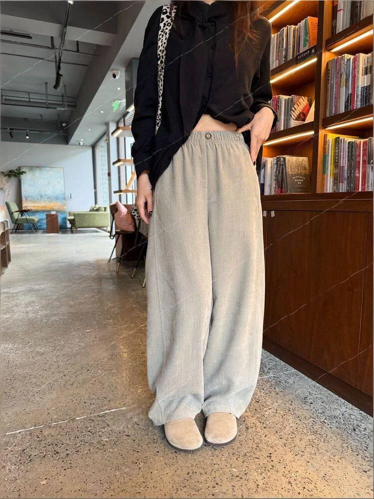 

Женские повседневные джинсы с драпировкой, свободного кроя, с высокой талией, утягивающие, из денима, длиной 7/8, весна-лето, новый стиль, из волокна Lenzing Lyocell, прямые