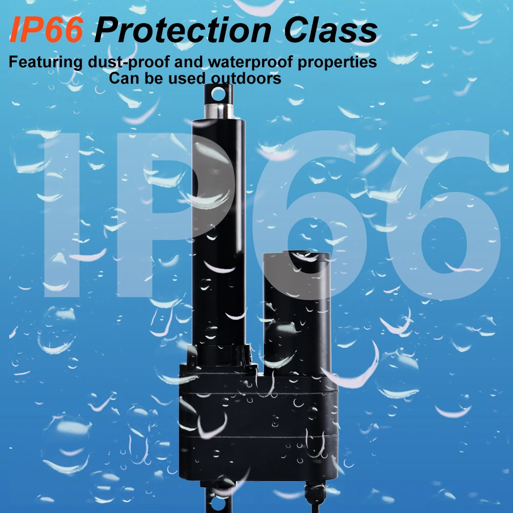 1000KG Load Electric Linear Actuator DC12V 24V 48V 50mm~1500mm Stroke Waterproof IP66 Lifting Motor Telescopic Push Rod