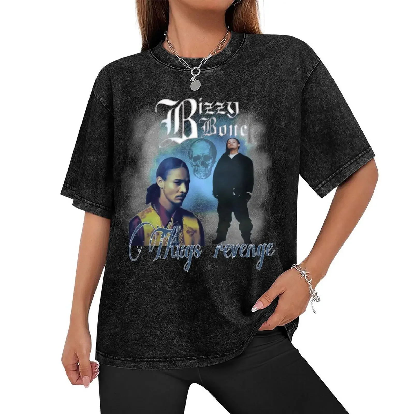 Bizzy bone bootleg T-Shirt aesthetic clothes customizeds street wear shirts graphic tees shirts men graphic