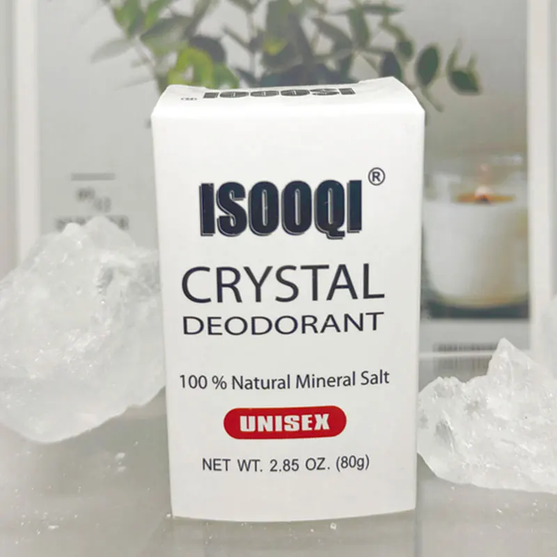 Potassium Alum Deodorant - Unscented Mineral Deodorant For Men, Women And Athletes 80 g (1 Unit)