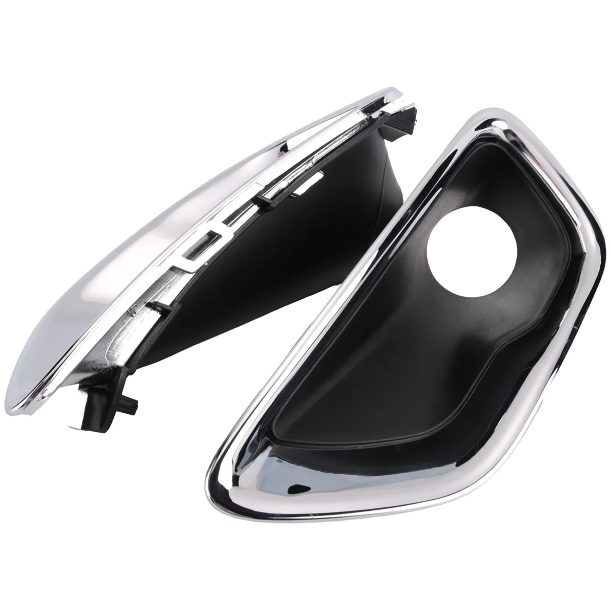 Classic 2PCS Car Front Bumper Fog Light Frame for JEEP GRAND CHEROKEE 16-22 WK 2022 LH+RH Fog Lamp Bezel 68261710AA 68261711AA