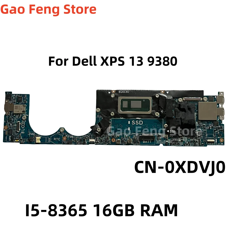 

Оригинальная материнская плата для ноутбука Dell XPS 13 9380, 0x dvj0