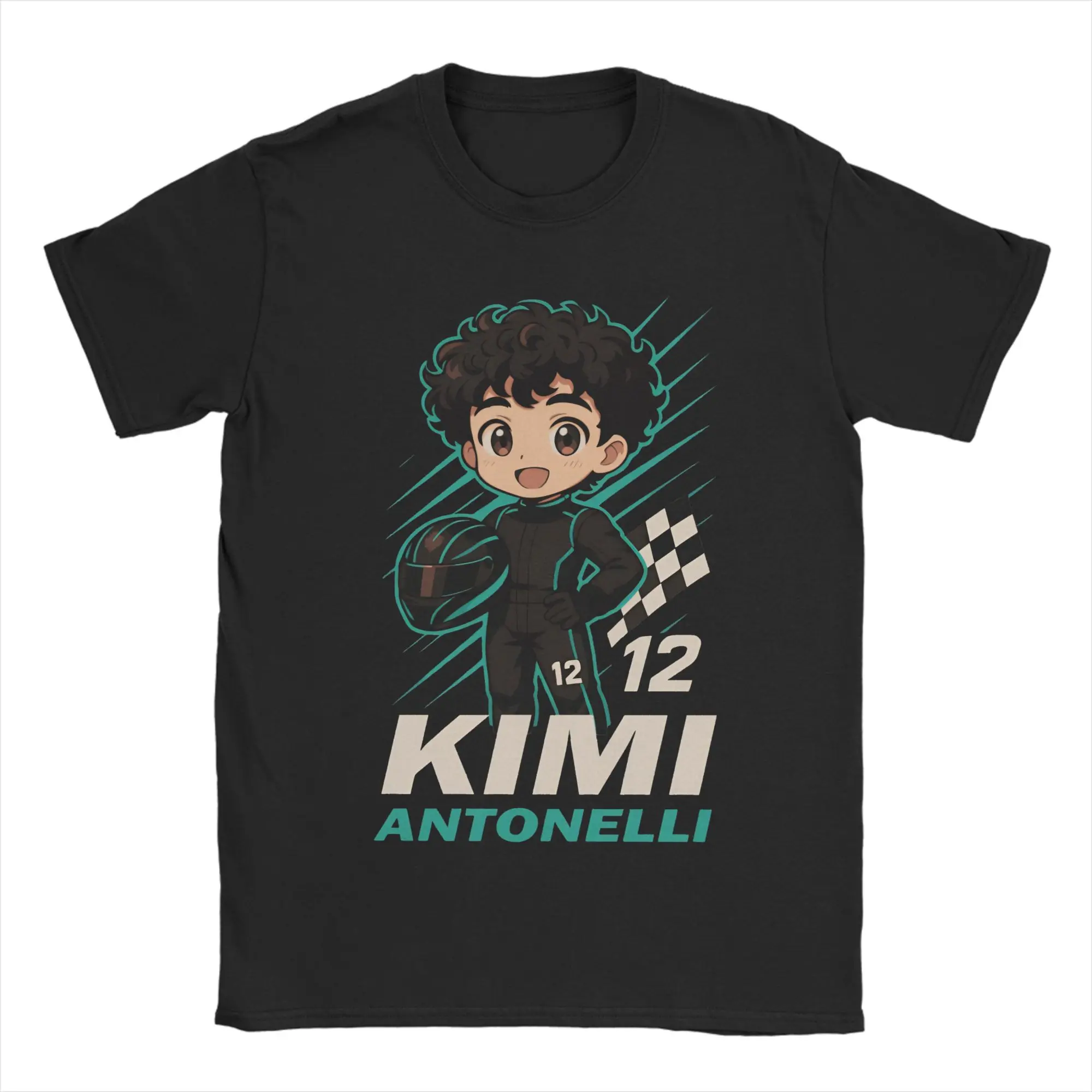 Andrea Kimi Antonelli T-Shirt Men  Awesome Pure Cotton Tees O Neck Short Sleeve T Shirt Summer Clothing
