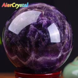 1PC Natural Dream Amethyst Ball Polished Massage Sphere Ball Reiki Healing Room Decor Crystal Crafts Stone Globe Souvenirs 4-7cm