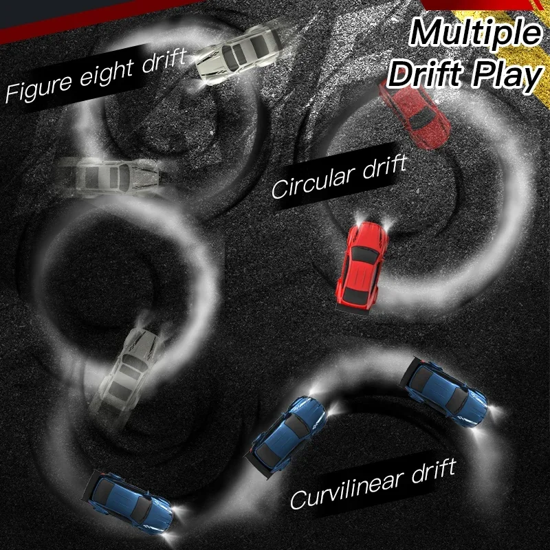 Novo 4wd 2.4ghz rc simulação mini drift carro palma modelo de corrida brinquedos de mesa 1/64 escala carro de controle remoto presente para crianças meninos
