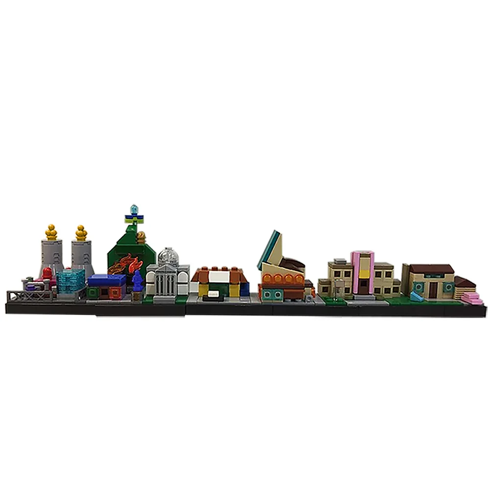 MOC słynne filmy architektura Skyline klocki do budowy zestaw z powrotem w przyszłości podróży w czasie magiczny dom z cegły Model DIY zabawka prezent dla dzieci dla dorosłych