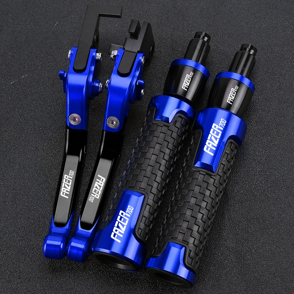 Motorcycle Accessories For YAMAHA FAZER 700 1986-1987 Adjustable Brake Clutch Levers CNC FAZER700 Handlebar Handle Bar Grips