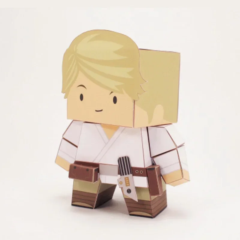 A NEW HOPE Paper Model Mini 3D Cube Figure Papercraft DIY Kids Adult Origami Art Handmade Craft Toys FC-004