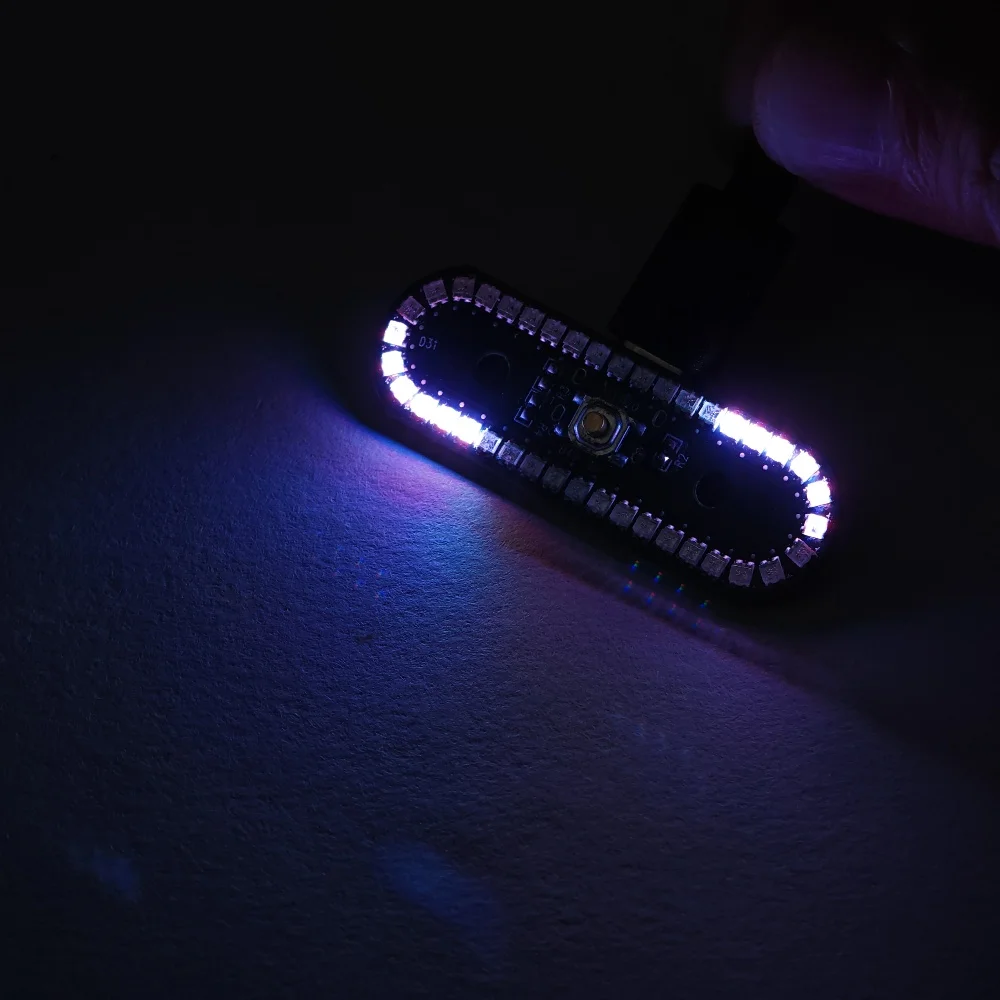 Wireless RGB LED Light 6-effect Mode Type-C Flowing Light for DIY Scenes