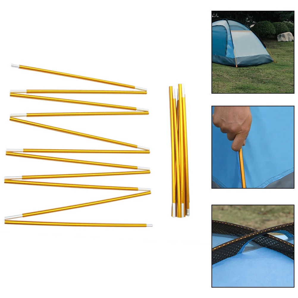 2 Pcs Tent Poles Person Supply Tarp Adjustable Telescoping Aluminum Alloy Rod Affordable