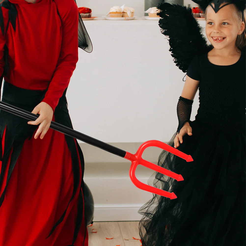 2 Stück abnehmbare Dämonen-Requisite, 42,8 Zoll, verstellbarer Griff, Halloween, Cosplay, Party, Teufel, Kostümzubehör
