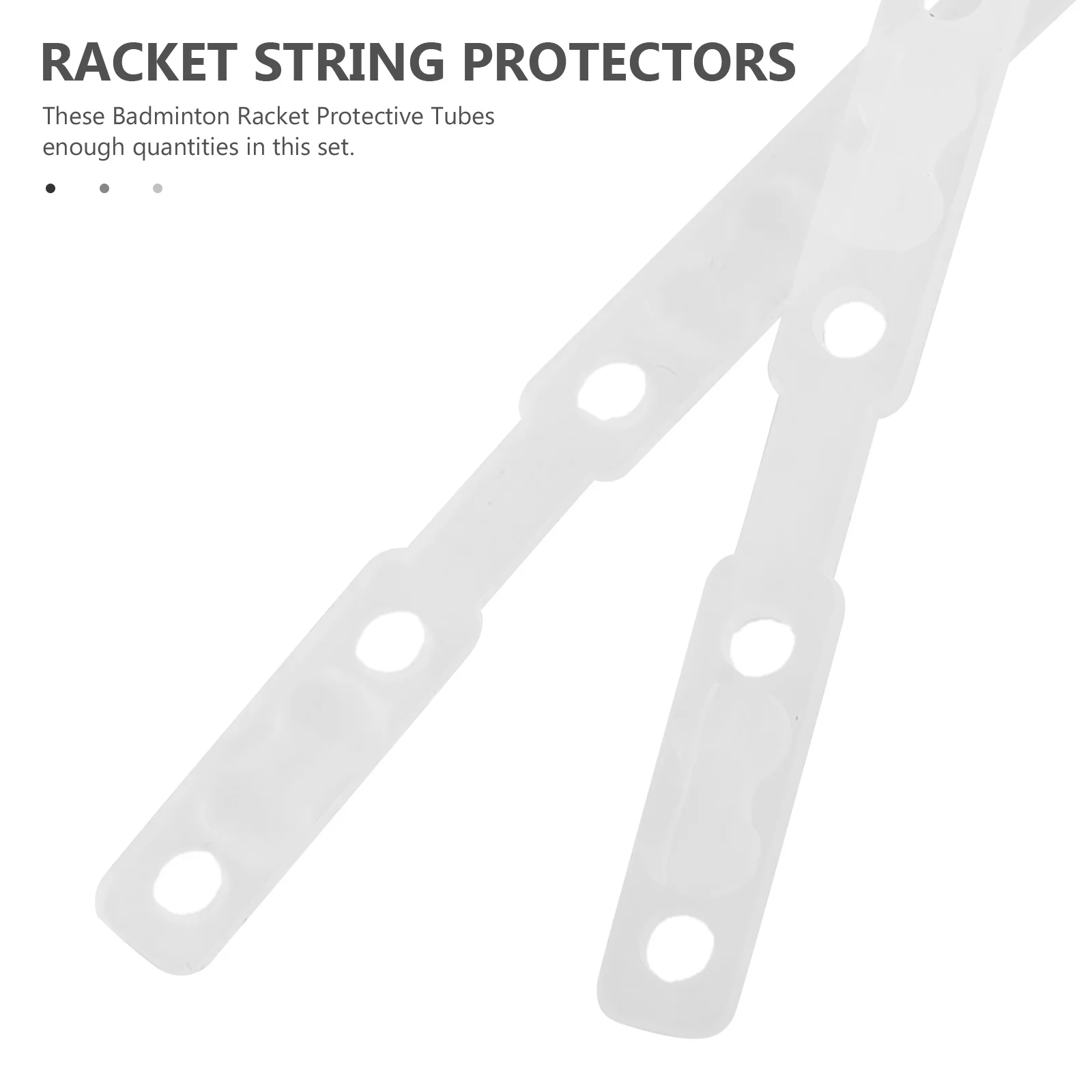 2 قطعة مضرب بدمنتون سلسلة حامي سيليكون الحرس أنابيب دائمة منع ارتداء المسيل للدموع تمديد عمر سهلة التركيب #6