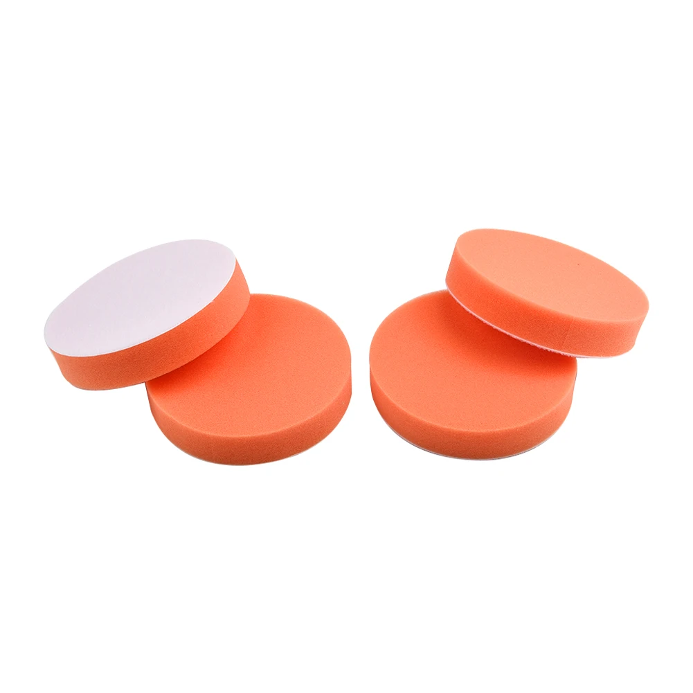 4pcs 125mm 5inch Car Polishing Buffing Pad Flat Sponge Polisher Buffer Pads Car Polisher Beauty Waxing Polishing Pad Tools