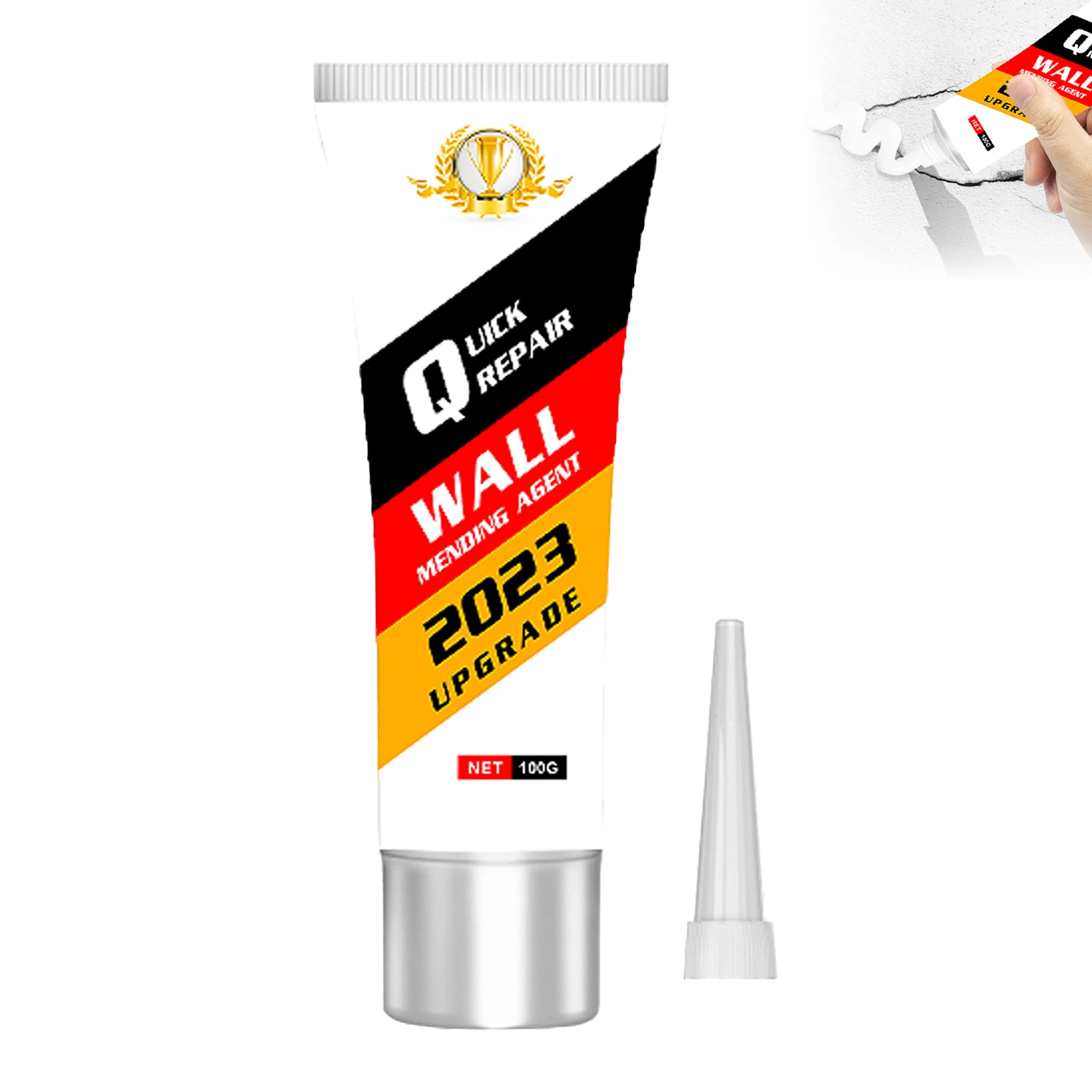 100g Quick Wall Mending Agent Strong Adhesion Fast Drying Crack Resistance Agent Suitable for Making Wall Smoother