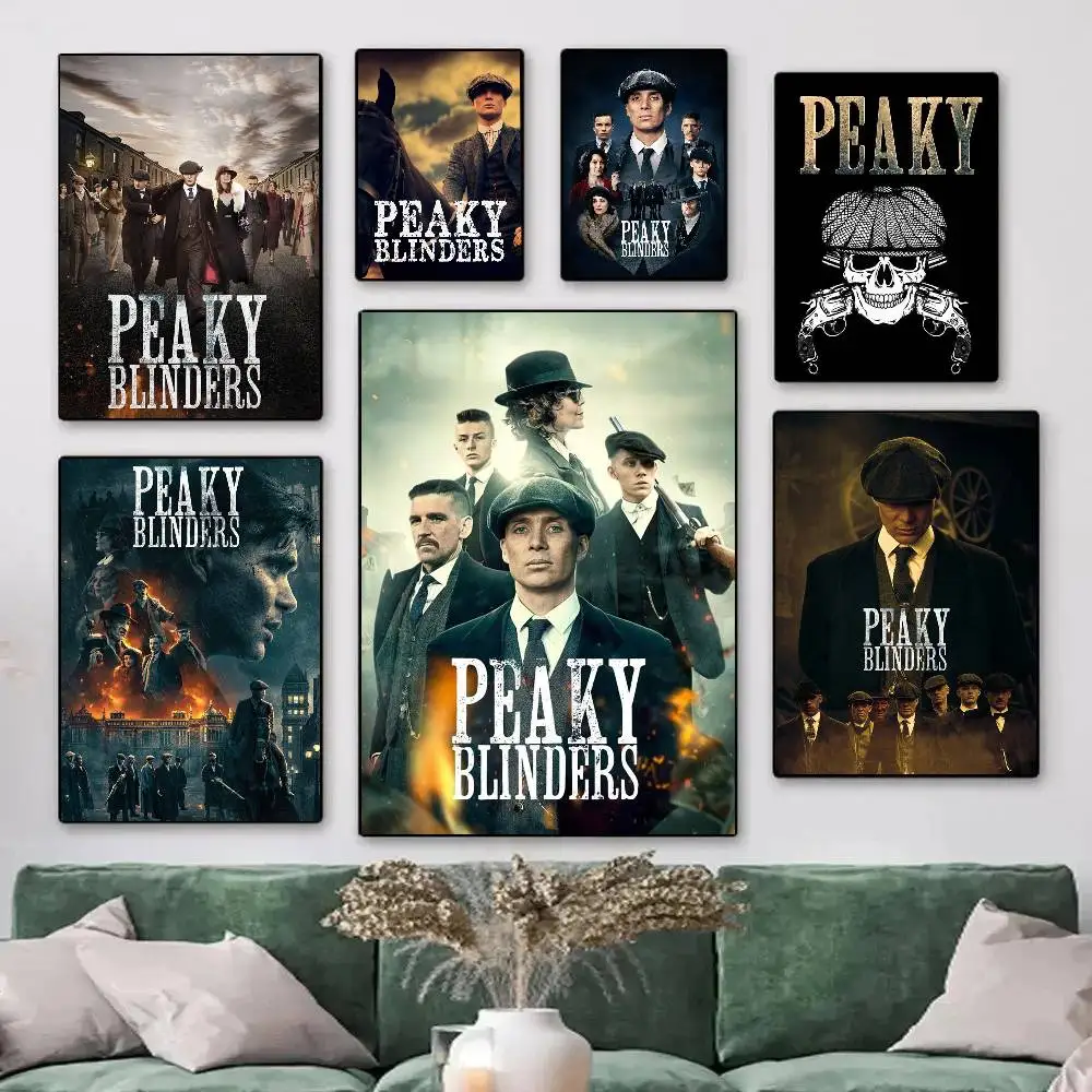 Classic Tv P-Peaky Blinders Posters HD Print Vintage Wall Art Decor for Home Study Room